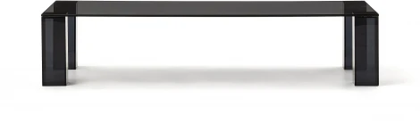 Журнальный столик Adularia из стекла темно-серого цвета 140 x 60 La Forma (ex Julia Grup) арт.205342