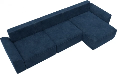 Диван угловой Лига-048 НПБ лонг Лига Диванов (Велюр) арт.128492