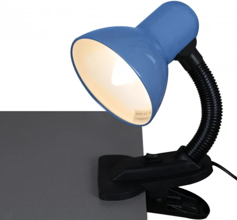 Офисная настольная лампа на прищепке Reluce 00108-0.7-01 BL