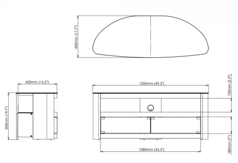 Тумба под ТВ AVF Burghley FS1250BURO