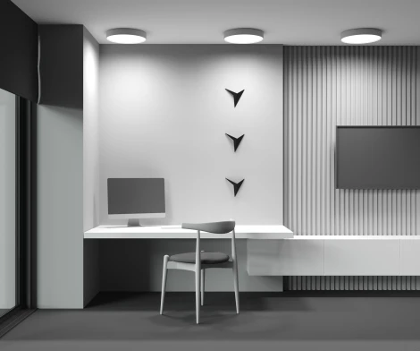 Потолочный светильник круглый Maytoni Zon C032CL-45W4K-RD-W (LED, 220V, круглые)