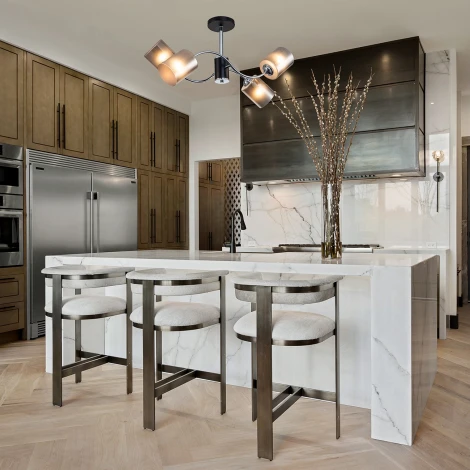 Потолочная люстра на штанге Escada Smog 661/4PL (220V)