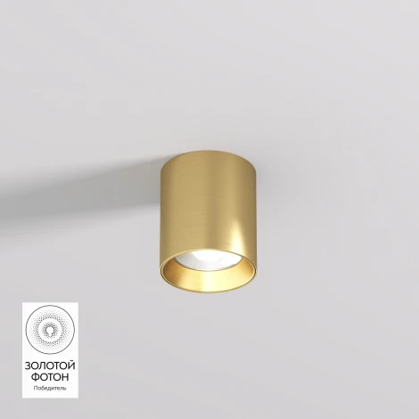 Накладной светильник Denkirs Shine Tube DK2610-SB 10W сатинированная латунь