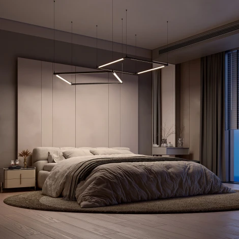 Набор подвеса угловой с питанием Elektrostandard Module System 85187/00 (черный) (48V)