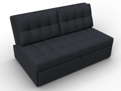 Диван прямой Лига-107 (140) (ЛДСП,Брус,Фанера,Замша/Темно-серый) Лига Диванов 134927