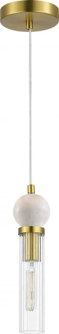Подвесной светильник ST Luce Medea SL1244.303.01 латунь/прозрачный E14 1*40W