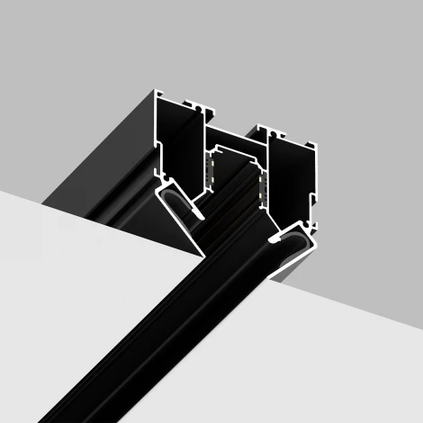 Шинопровод магнитный встраиваемый в натяжной ПВХ потолок 48V 2м Crystal Lux Space CLT 0.134 01 L2000 BL