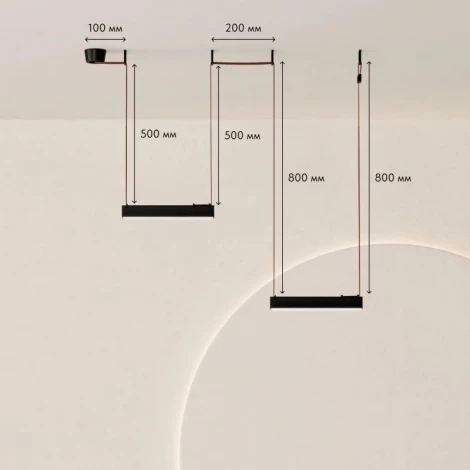 Комплект ременной трековой системы Belty, светодиодные, с пультом управления, с регулировкой цветовой температуры 48V 12W Denkirs Belty SET DK55SET23-01-BR