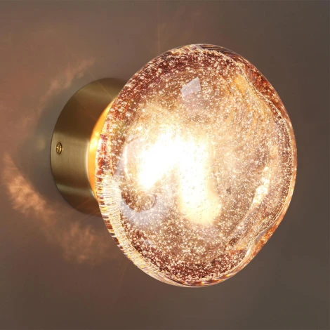 Настенный светильник Odeon Light Mela 7043/4WL бордовый/бронз/ металл/стекло LED 4W 3000K 220V (круглые)