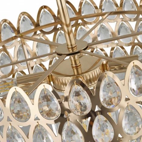 Потолочная люстра хрустальная на штанге Arte Milano Sorrento-2019 372019/7/300/460 GD (220V)
