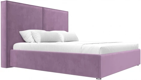 Кровать интерьерная Аура 200 (Сиреневый/Микровельвет) Лига Диванов арт.120564