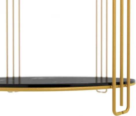 Столик кофейный Sheffilton SHT-CT34 золото/черный мрамор