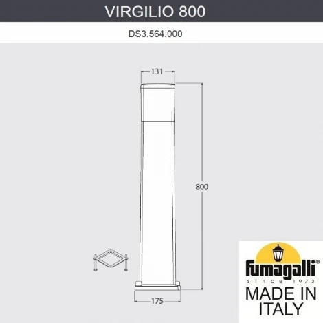 Наземный светильник Fumagalli Virgilio DS3.564.000.LYF1R (220V, IP55)