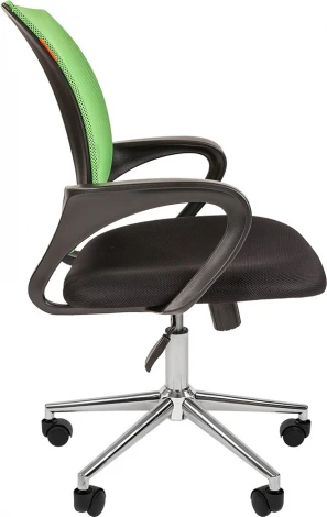 Компьютерное кресло CHAIRMAN 696 хром (Металл,Пластик,Ткань,Сетка/Зеленый)