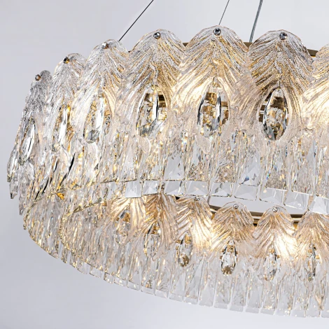 Подвесная люстра хрустальная Modelux ML.7445.800 GD