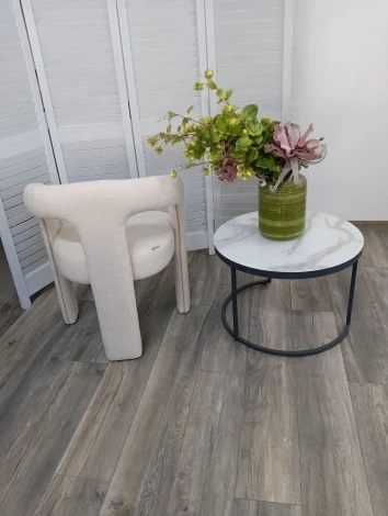 Стул ДИВА (DIVA) цвет 01 Молочный, ткань M-City 64780