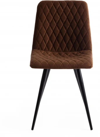 Стул CHILLY X (mod. 7096-1) ткань/металл, 45x53х88 см, высота до сиденья 50 коричневый barkhat 12/черный Tetchair 17250