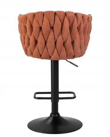 Набор 2 шт стул барный DOBRIN LEON (оранжевая ткань (LAR 275-27))
