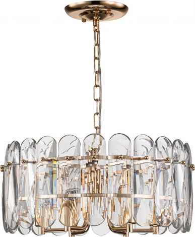 Подвесная люстра Escada Arabana 2114/6S E14*40W Gold (220V, хрусталь, на цепи, круглые)