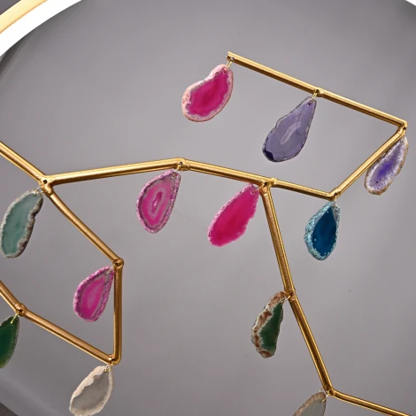 Подвесной светильник Agate 10 Multicolour D60 By ImperiumLoft Agate-1001 (LED, 220V, на тросе, кольцо)