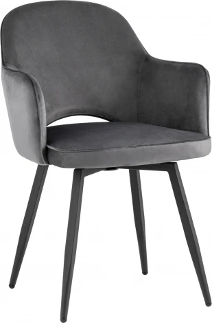 Стул Stool Group Венера вращающийся велюр серый