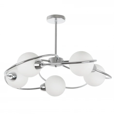 Потолочная люстра на штанге MyFar Leticia MR2251-5C (220V, шарики)