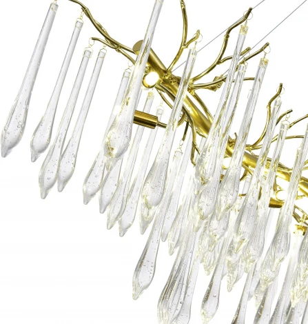 Подвесной светильник ST Luce Teardrops SL1660.213.12 Шампань/Шампань, Прозрачный G9 12*5W 4000K (220V, на тросе)