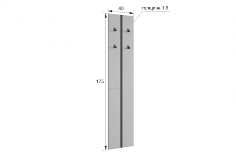Прихожая "Мебельсон К27" (1200х350х1950) Mebelson ПК0027Мебельсон.2552