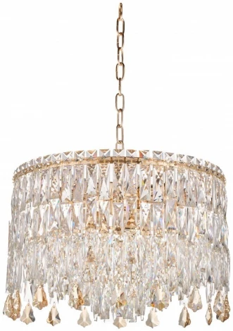 Подвесная люстра Fluorite The Empress FL1061-14P (220V, хрусталь, на цепи, круглые)