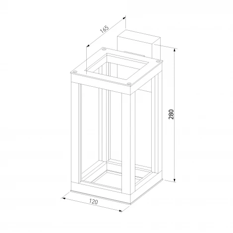 Настенный светильник светодиодный Elektrostandard Frame 1527 TECHNO LED 3000K чёрный