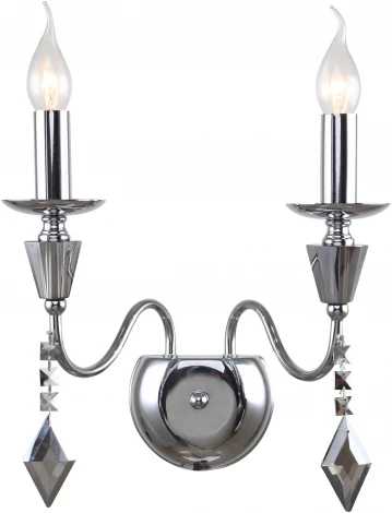 Бра настенное Grace 1053/09/02W (220V, хрусталь, подвески, подсвечник, свеча)