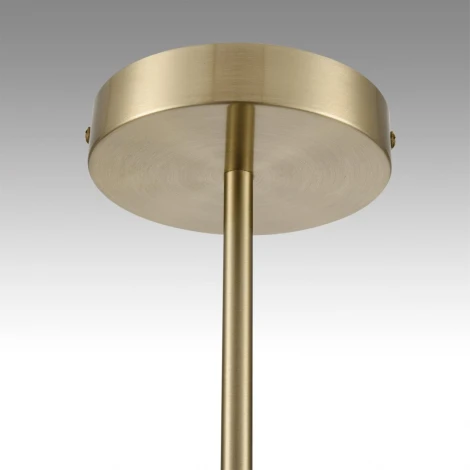 Потолочная люстра на штанге Lumion Damona 8108/7C латунь титаниум/серый, металл/текстиль/стекло E14 7*40W 220V (круглые)