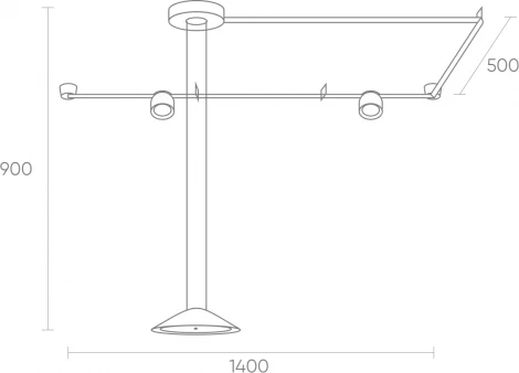 Комплект ременной трековой системы Denkirs Belty Set DK55SET02-01-BR (LED, 48V)