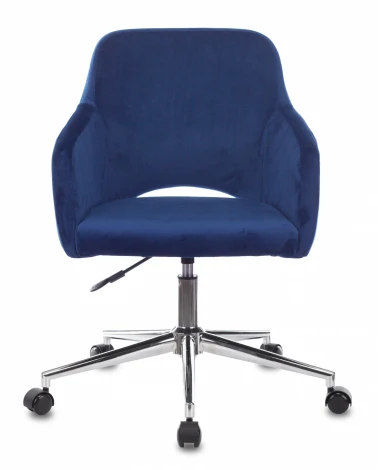 Кресло Бюрократ CH-380SL сапфировый Italia 17 крестовина металл хром