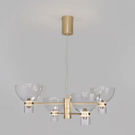 Подвесная люстра Eurosvet Vial 204053 LED латунь