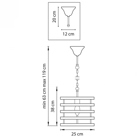 Подвесная люстра Lightstar Epsilon 735010 (220V, на цепи, круглые)