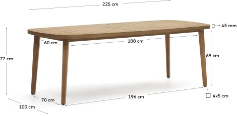 Стол уличный La Forma (ex Julia Grup) Maset