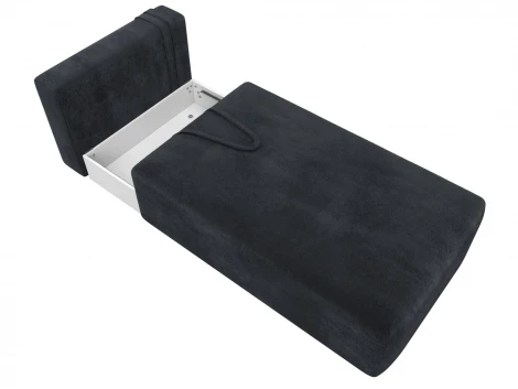 Модуль канапе Лига-060 НПБ (ЛДСП,Брус,Фанера,Велюр/Темно-серый) Лига Диванов 129554