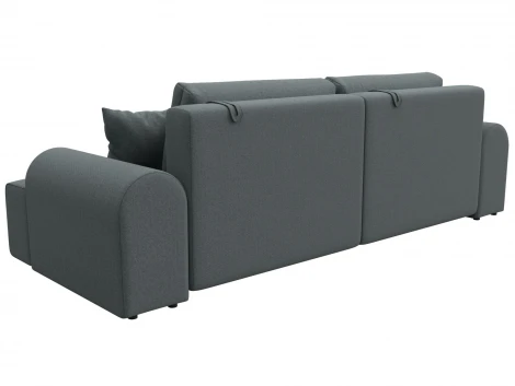 Диван прямой Лига-080 (ДСП/Пластик/Рогожка/Серый) Лига Диванов 131111