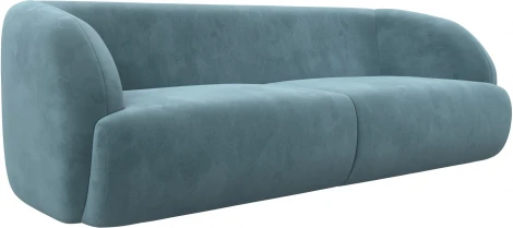 Диван прямой Лига-041 (Бирюзовый/Велюр) Лига Диванов арт.122200