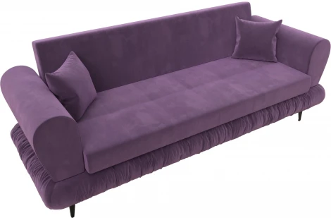 Диван-книжка Лига-045 (Сиреневый/Микровельвет) Лига Диванов арт.122335