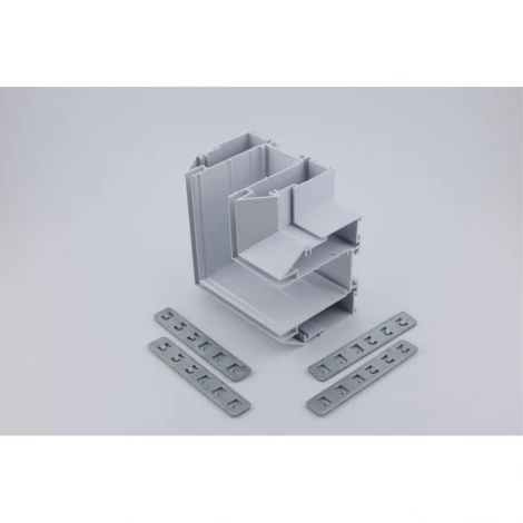 Соединитель шинопровода угловой плоский для натяжного потолка Aployt Magnetic track 220 APL.0284.10.04