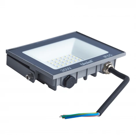 Прожектор уличный светодиодный 6500K серый Uniel ULF-F23-30W/6500K IP65 160-240V GREY