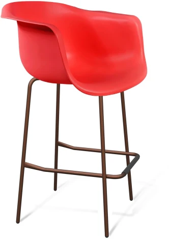 Стул барный SHT-ST31/S29 красный ral3020/медный металлик от фабрики Sheffilton