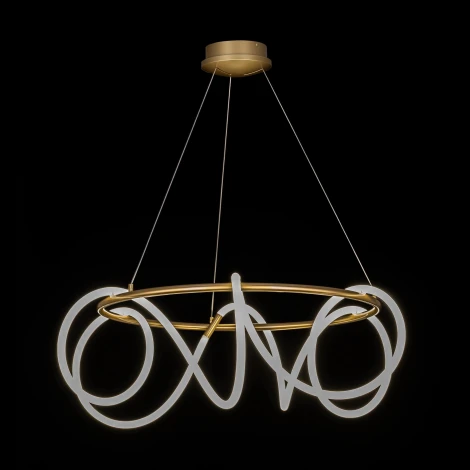 Подвесной светильник с гибким неоном и пультом Citilux Python CL220283 (регулировка яркости, LED, на тросе)