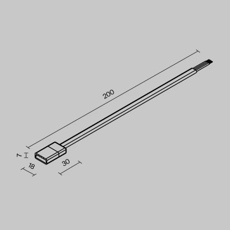 Провод питания уличный для токоведущей ленты Maytoni Exility IP O-TR002-HSP