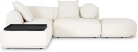 Диван Fabro ОГОГО (арт.853892), (Букле,Ткань/Белый)