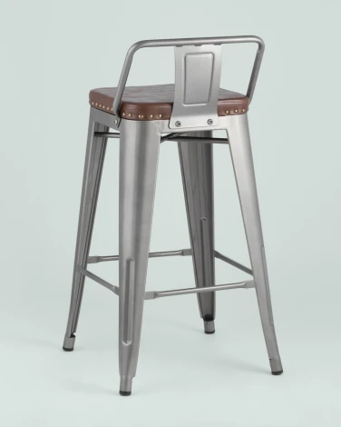 Стул полубарный Stool Group TOLIX SOFT серебристый УТ000001291