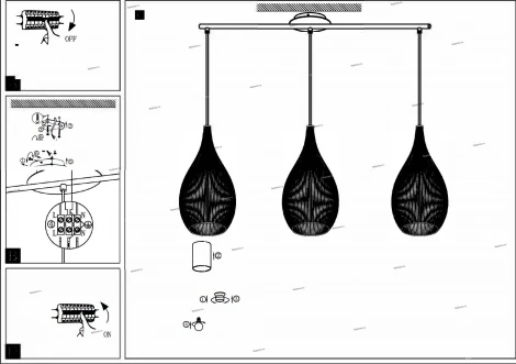 Подвесной светильник Eglo Razoni 94389