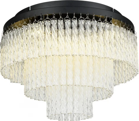 Потолочная люстра Lumion Spirals 6576/11CR черный/прозрачный/металл/стекло G9 11*20W 220V